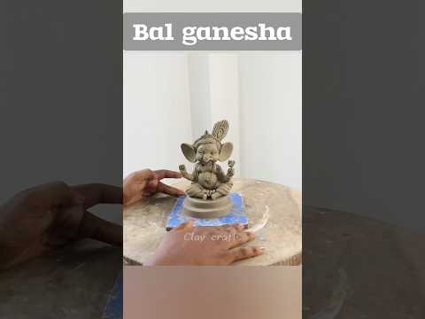 Cute Bal Ganesha murti coloring very easy