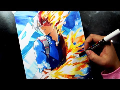 Speed Drawing - Todoroki [BOKU NO HERO ACADEMIA]