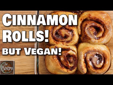 YES, you can make VEGAN Cinnamon Rolls - EASY Recipe!