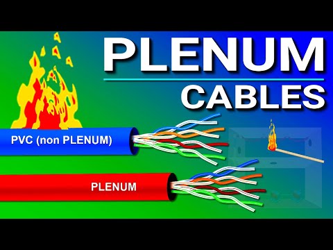 Plenum vs Non Plenum PVC Network Ethernet Cables.