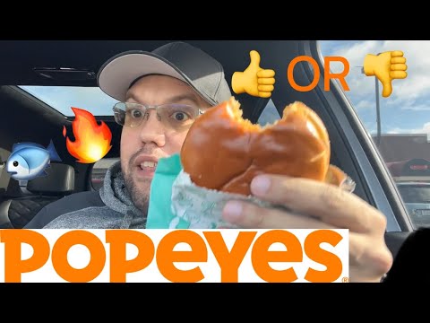 Popeye’s Cajun Fish (NOT CHICKEN) Sandwich Review 🐟