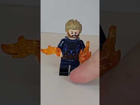 how to build Johnny storm from deadpool and wolverine minifigure