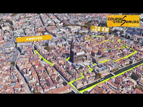 Parcours Semi-Marathon les Courses de Strasbourg