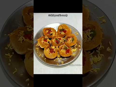 Sukh puri recipe😋Stuffed sukha masala puri chaat #Shorts #ytshort #chaatrecipe #panipuri