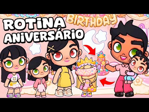 ROTINA FESTA DE ANIVERSÁRIO NA NOVA CASA | AVATAR WORLD ROTINAS E HISTÓRIAS