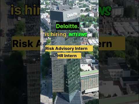 Deloitte Interns Hiring| HR hiring| Deloitte off campus hiring #freshers #deloittehiring #internship