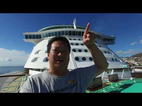 Royal Caribbean Adventure of the Seas Inside Walking Tour and Helipad - DJI Osmo w/Z-Axis on - 4k