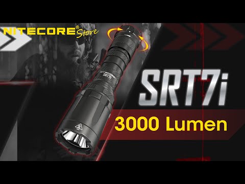 Nitecore SRT7i 3000 Lumen Stepless Brightness Rechargeable Flashlight