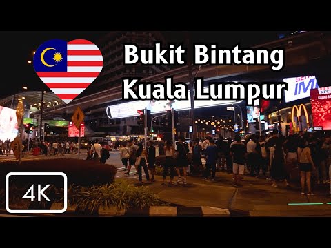 [4K] Bukit Bintang Night Walk