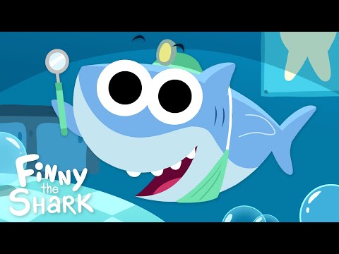 Finny and Papa Shark Visit The Dentist | @Finny The Shark | Cartoon for Kids