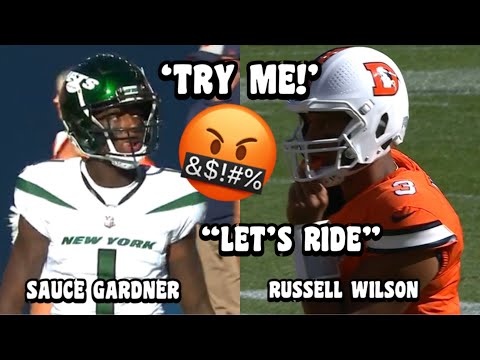 Russell Wilson ‘TESTED’ Sauce Gardner! 😳👀 New York Jets vs Denver Broncos 2023 highlights