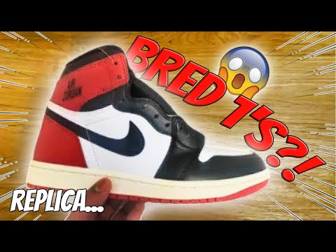 I BOUGHT $100 *UNRELEASED* JORDAN 1 BRED TOE REIMAGINED'S... #sneakers #replica #dhgate