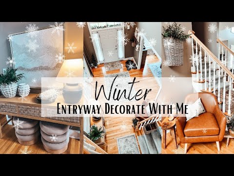 *NEW* COZY WINTER DECORATE WITH ME | SIMPLE AND COZY WINTER ENTRYWAY DECOR