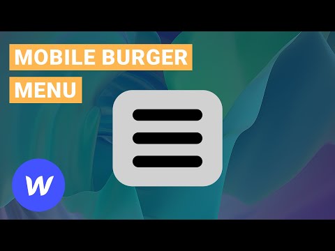 How To Make a Mobile Friendly Burger Menu Nav Bar in Webflow