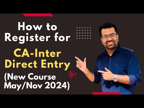 How to start CA Course after Graduation| Procedure to registr for CA-Inter Direct Entry (New Course)