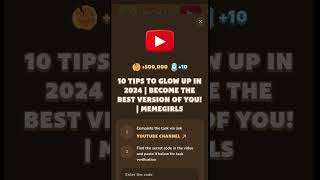 10 TIPS TO GLOW UP IN 2024|BECOME THE BEST VIRSION FOR YOU|meme girl #memefi #memecoin#cr7 #memecode