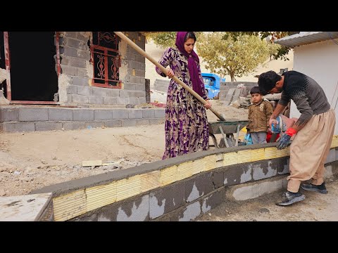 Sajjad Builds Wall in Front of Nomadic House & Rahela Cooks Lasagna with Delicious Soup**