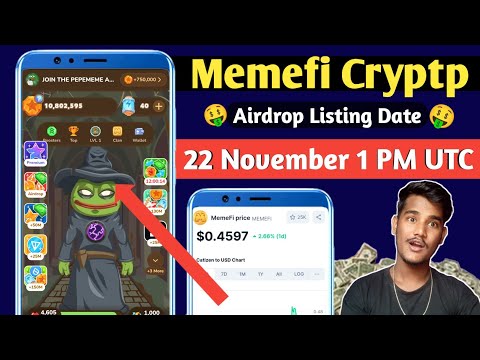 Memefi Airdrop Today 🤑| Memefi Binance Listing Withdrawal 💸| Memefi Cryptp New Update