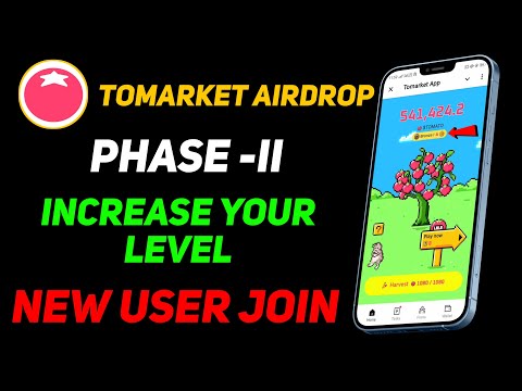 Tomarket unlock level - Tomarket airdrop 2nd snapshot - Tomarket update - Hassan Crypto Official