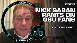 Nick Saban CALLS OUT Ohio State fans 🗣️ 'A PSYCHOTIC OBSESSION' with Michigan! | The Pat McAfee Show