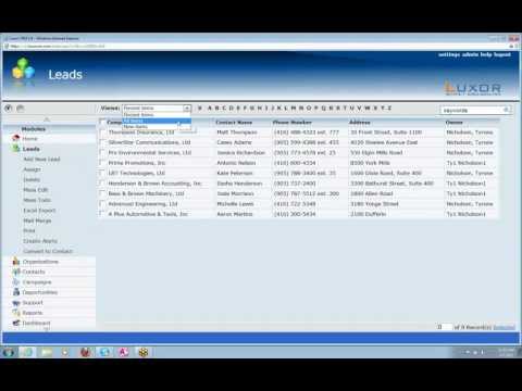 Importing Leads to Luxor CRM