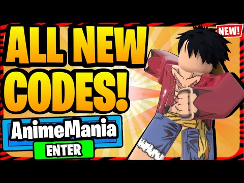 ALL NEW ANIME MANIA CODES *FREE GEMS* All NEW Anime Mania Codes Roblox