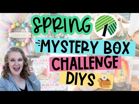 🤩 IT'S BACK! SPRING & EASTER DECOR DIY IDEAS on a Budget!  ALL NEW Dollar Tree Mystery Box Challenge