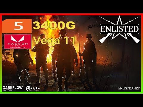 Enlisted | Ryzen 5 3400G Vega 11 2x8 (2666MHz) 16GB RAM