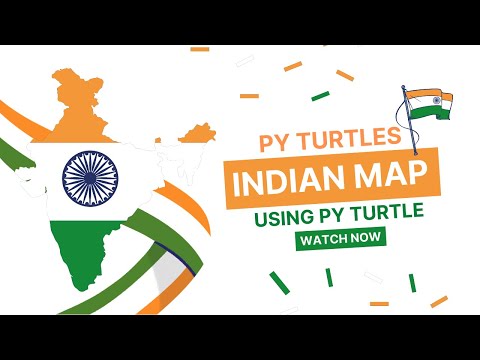 India Map Using Python Turtle #shorts #india