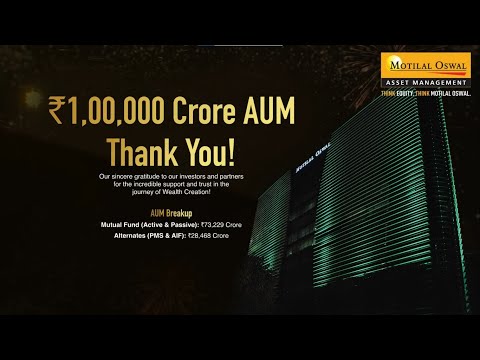 Akhil Chaturvedi on Motilal Oswal AMC's ₹1 Lakh Crore AUM Milestone Journey!