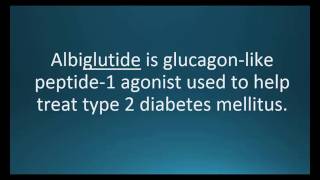 How to pronounce albiglutide (Tanzeum) (Memorizing Pharmacology Video Flashcard)