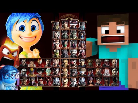 Mortal Kombat 9 - JOY (INSIDE OUT) & STEVE MOD - Expert Tag Ladder - Gameplay @(1080p) - 60ᶠᵖˢ ✔