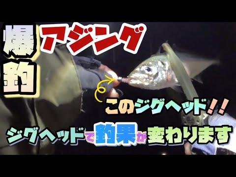 【アジング】釣果に差が出る！？たかがジグヘッド！されどジグヘッド？【horse mackerel fishing】#津山ベース #アジング