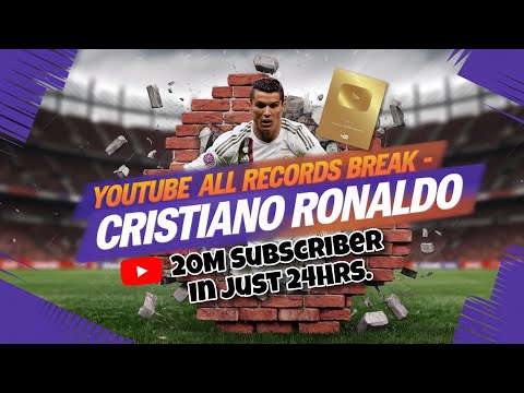 RONALDO On YouTube - Record Break Siuuubscriber! #ronaldo