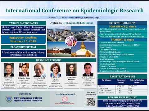 International Conference on Epidemiologic Research - 2018|| Nepal Public Health Foundation||