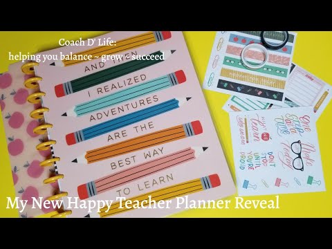 New Happy Planner Flip Through| Teacher Planner for Distance Learning & Homeschooling| 2020- 2021