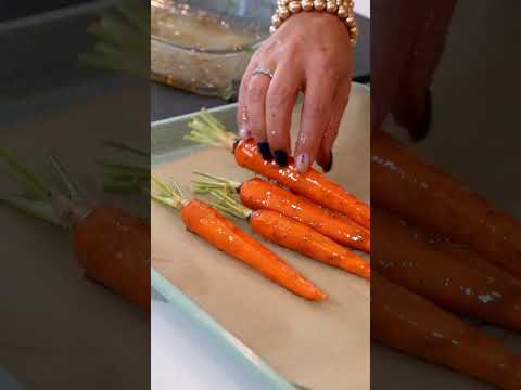 Maple Glazed Carrots with Creamy Tahini and Pomegranate Burst