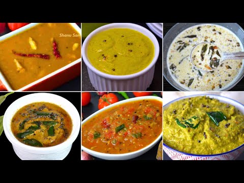 ரொம்ப ஈஸியான 6 சட்னி வகைகள் | Chutney Varieties in Tamil | Easy Chutney Recipes | Quick Chutney