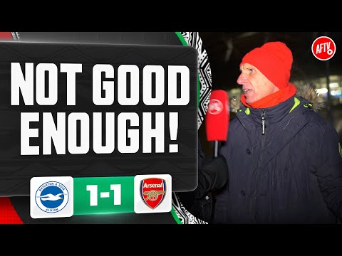 NOT GOOD ENOUGH! (Lee Judges) | Brighton 1-1 Arsenal