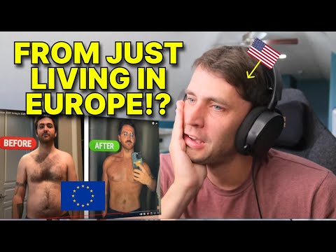 American reacts to "How living in Europe made me healthy"