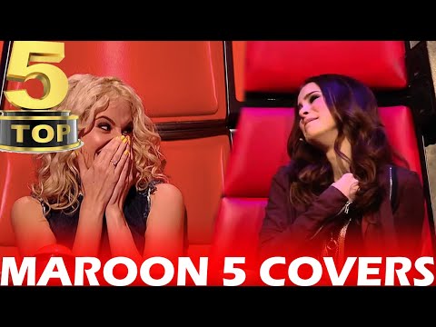 TOP 5 MAROON 5 COVERS ON THE VOICE | BEST AUDITIONS