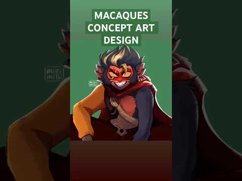 macaques concept art is so bad ass #legomonkiekid #lmk #sixearedmacaque #digitalart