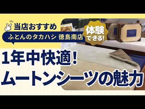 徳島市大松町│夏も冬も快適に使える！おすすめしたいウールのシーツ「ムートンシーツ」をご紹介│ふとんのタカハシ徳島南店