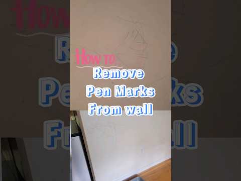 How to remove Pen Marks from wall #shorts