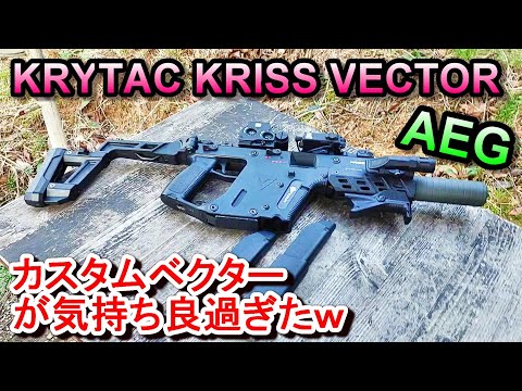 電動ガン KRYTAC KRISS VECTOR AEG 50m実射（中古）サバゲー