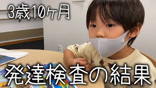 3歳息子の成長に関して、パパと一緒に発達検査を受けてきました