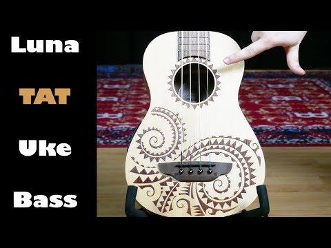 Luna Bass Ukulele Etched Tattoo Demo