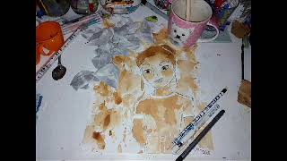 Painting with tea