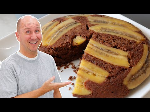 Chocolate Banana Upside Down Cake