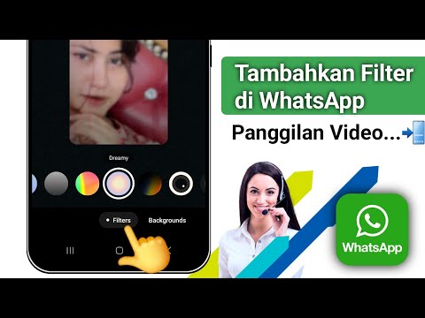 Cara pakai filter dan background di video call WhatsApp